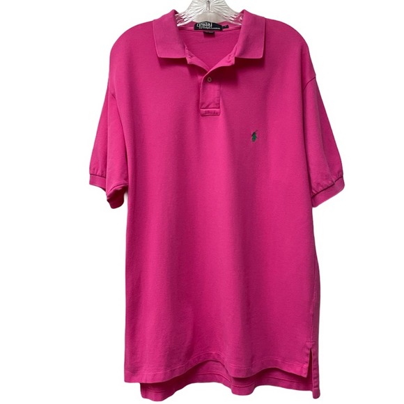RALPH LAUREN POLO SHIRT MENS SHIRT L BARBIE PINK KENCORE EASTER SPRING PREPPY - Picture 1 of 3